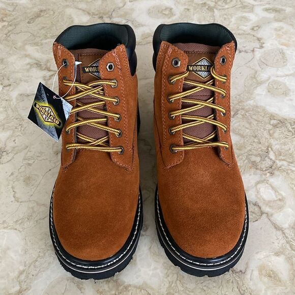 NWT Workload Sam Suede Leather Ankle Boots 9-Wide - Picture 3 of 11